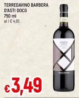 Galassia TERREDAVINO BARBERA D'ASTI DOCG 750 ml offerta