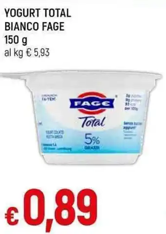 Galassia YOGURT TOTAL BIANCO FAGE 150 g offerta