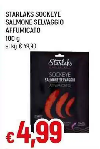 Galassia STARLAKS SOCKEYE SALMONE SELVAGGIO AFFUMICATO 100 g offerta
