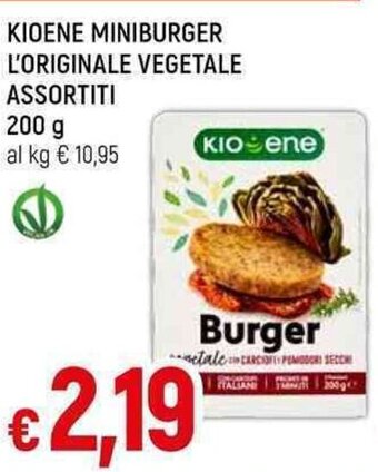 Galassia KIOENE MINIBURGER L'ORIGINALE VEGETALE ASSORTITI 200 g offerta