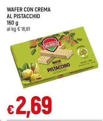 WAFER CON CREMA AL PISTACCHIO 160 g