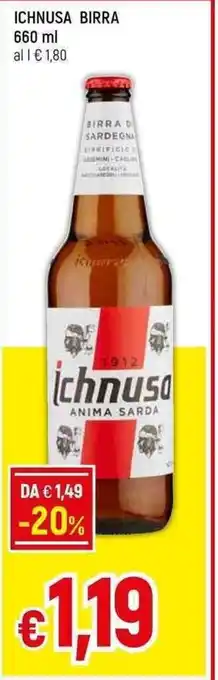 Galassia ICHNUSA BIRRA 660 ml offerta
