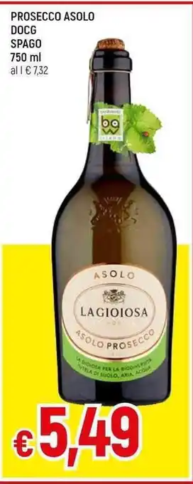 Galassia PROSECCO ASOLO DOCG SPAGO 750 ml offerta