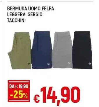 BERMUDA UOMO FELPA LEGGERA SERGIO TACCHINI