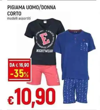 Galassia PIGIAMA UOMO/DONNA CORTO modelli assortiti offerta