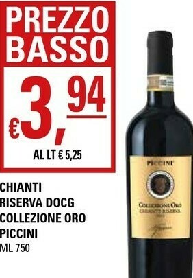 Basko Piccini Chianti DOCG 750 G(ml) offerta