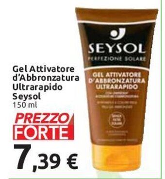 Carrefour Gel Attivatore d'Abbronzatura Ultrarapido Seysol 150 ml offerta