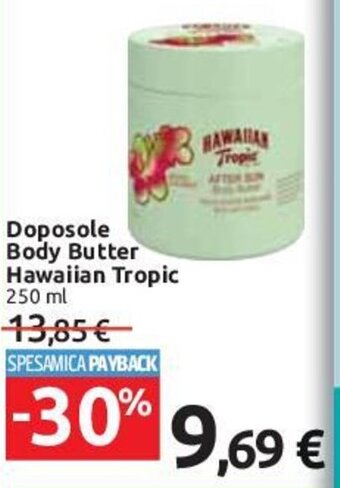 Carrefour Doposole Body Butter Hawaiian Tropic 250 ml offerta