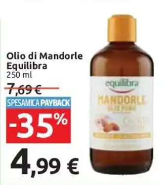 Carrefour Olio di Mandorle Equilibra 250 ml offerta