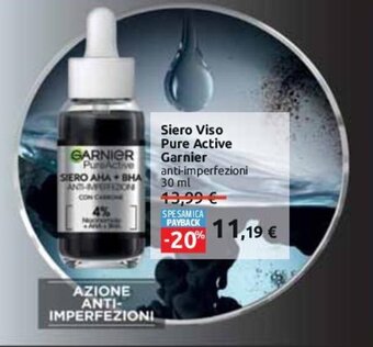 Siero Viso Pure Active Garnier anti-imperfezioni 30 ml
