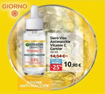 Carrefour Siero Viso Antimacchie Vitamin C Garnier 30 ml offerta