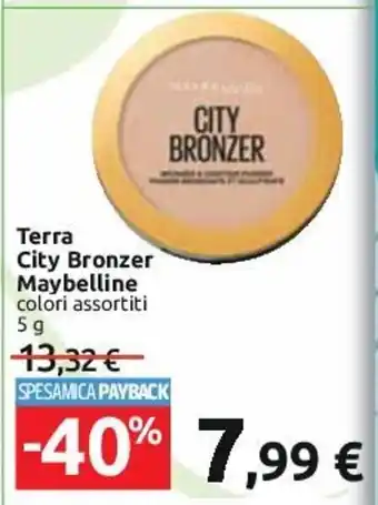 Carrefour Terra City Bronzer Maybelline colori assortiti 5g offerta