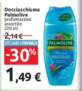 Carrefour Docciaschiuma Palmolive profumazioni assortite 220 ml offerta