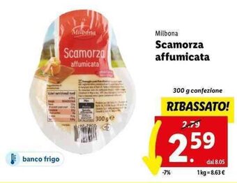Lidl Milbona Scamorza affumicata 300 g offerta