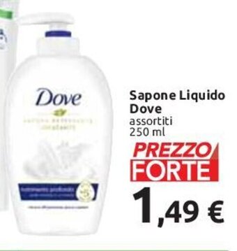 Carrefour Sapone Liquido Dove assortiti 250 ml offerta