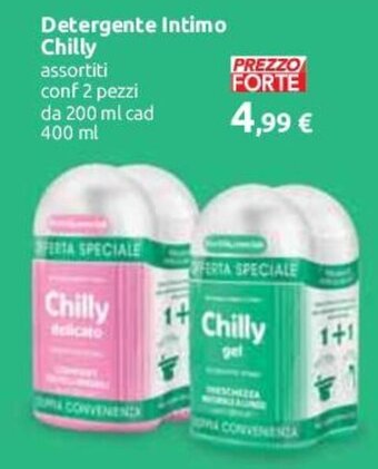 Carrefour Detergente Intimo Chilly assortiti conf 2 pezzi da 200 ml cad 400 ml offerta
