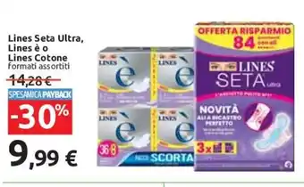 Carrefour Lines Seta Ultra, Lines è o Lines Cotone formati assortiti offerta