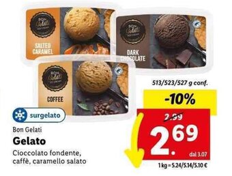 Lidl Bon Gelati Gelato 513/523/527 g offerta