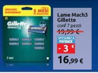 Lame Mach3 Gillette conf 7 pezzi