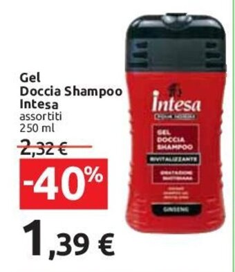 Carrefour Gel Doccia Shampoo Intesa assortiti 250 ml offerta