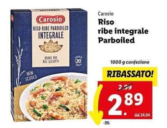 Carosio Riso ribe integrale Parboiled 1000 g