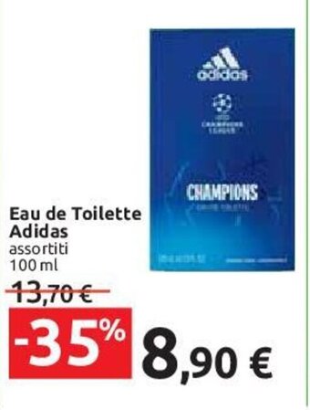 Carrefour Eau de Toilette Adidas assortiti 100 ml offerta