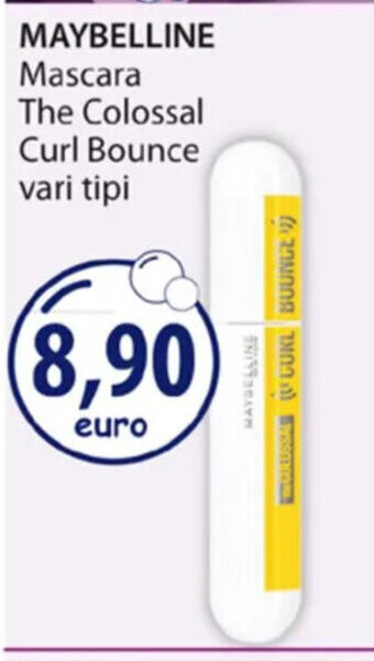 Acqua & Sapone MAYBELLINE Mascara The Colossal Curl Bounce vari tipi offerta