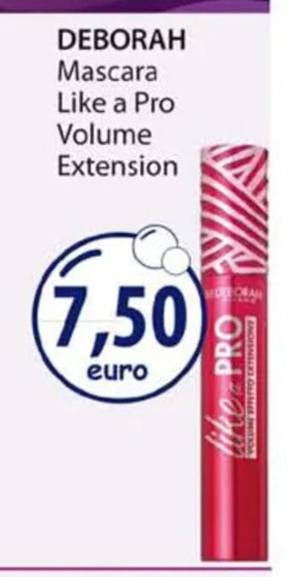 Acqua & Sapone DEBORAH Mascara Like a Pro Volume Extension offerta
