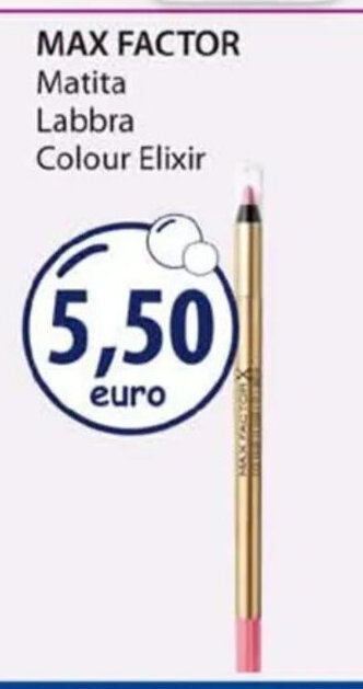 Acqua & Sapone MAX FACTOR Matita Labbra Colour Elixir offerta