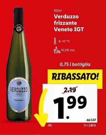 Allini Verduzzo frizzante Veneto IGT 0,75 l