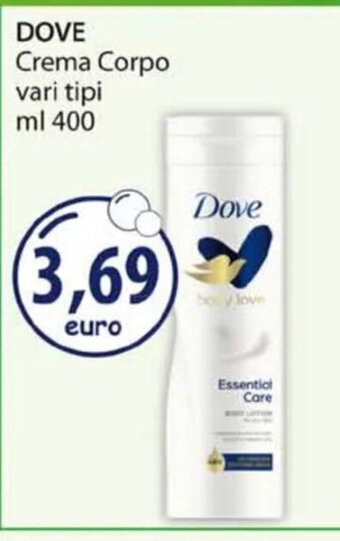 Acqua & Sapone DOVE Crema Corpo vari tipi ml 400 offerta