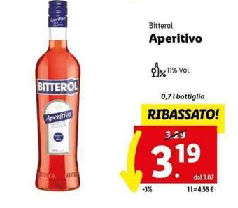 Lidl Bitterol Aperitivo 0,7 l offerta
