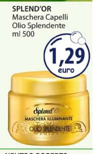 Acqua & Sapone SPLEND'OR Maschera Capelli Olio Splendente ml 500 offerta