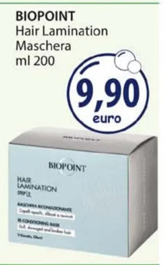 Acqua & Sapone BIOPOINT Hair Lamination Maschera ml 200 offerta