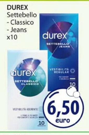 Acqua & Sapone DUREX Settebello - Classico - Jeans x10 offerta