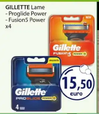 GILLETTE Lame - Proglide Power - Fusion5 Power x4