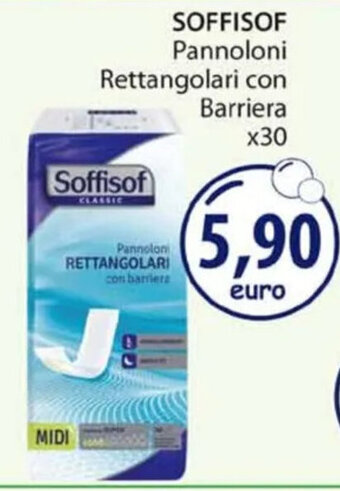 Acqua & Sapone SOFFISOF Pannoloni Rettangolari con Barriera x30 offerta
