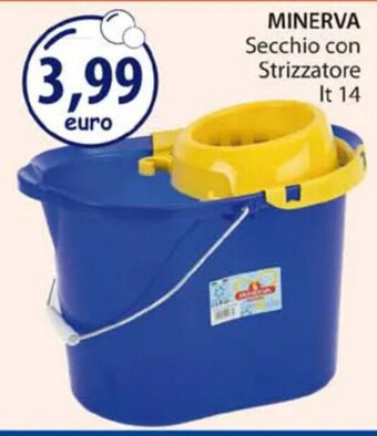 Acqua & Sapone MINERVA Secchio con Strizzatore It 14 offerta