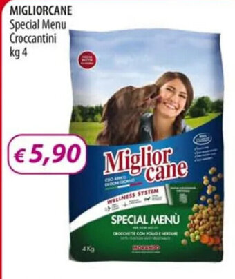 Acqua & Sapone MIGLIORCANE Special Menu Croccantini kg 4 offerta