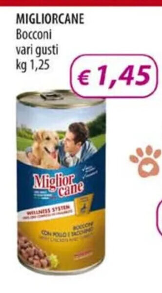 Acqua & Sapone MIGLIORCANE Bocconi vari gusti kg 1,25 offerta
