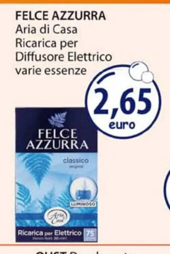 Acqua & Sapone FELCE AZZURRA Aria di Casa Ricarica per Diffusore Elettrico varie essenze offerta