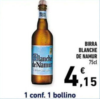 Conad BIRRA BLANCHE DE NAMUR 75cl offerta