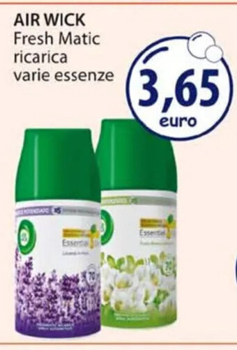 Acqua & Sapone AIR WICK Fresh Matic ricarica varie essenze offerta