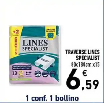 Conad TRAVERSE LINES SPECIALIST 80x180cmx15 offerta
