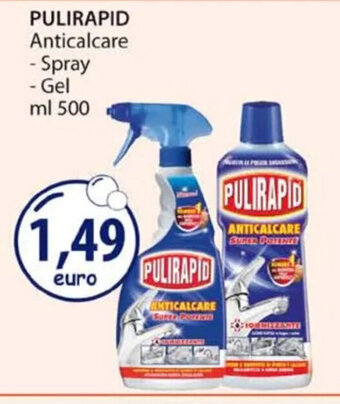 Acqua & Sapone PULIRAPID Anticalcare - Spray - Gel ml 500 offerta