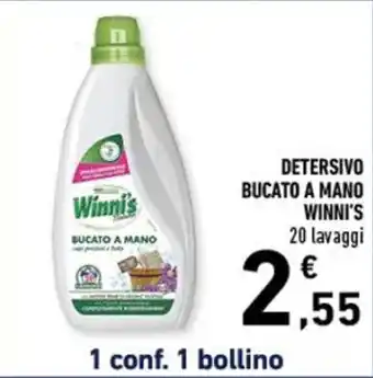 Conad DETERSIVO BUCATO A MANO WINNI'S 20 lavaggi offerta