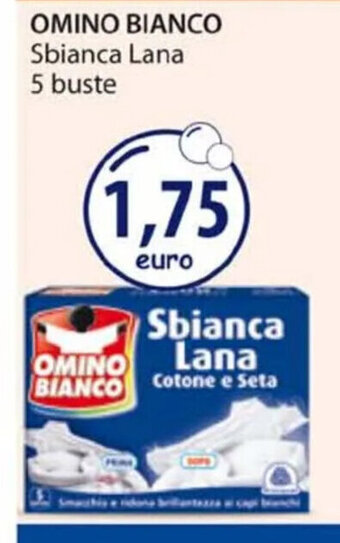 Acqua & Sapone OMINO BIANCO Sbianca Lana 5 buste offerta