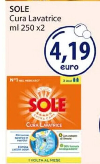 Acqua & Sapone SOLE Cura Lavatrice ml 250 x2 offerta