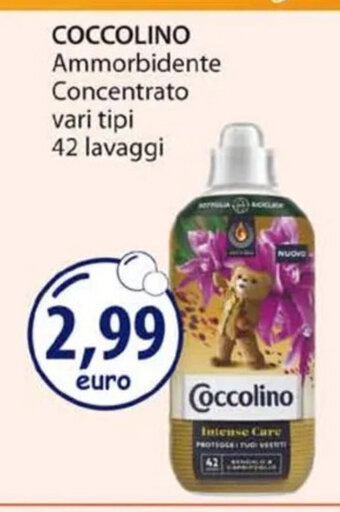 Acqua & Sapone COCCOLINO Ammorbidente Concentrato vari tipi 42 lavaggi offerta
