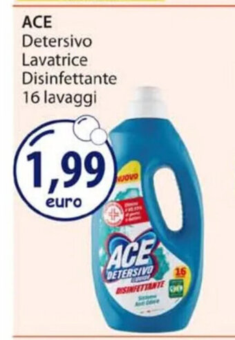 Acqua & Sapone ACE Detersivo Lavatrice Disinfettante 16 lavaggi offerta